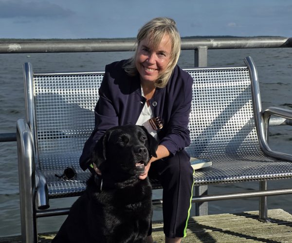 Claudia und Hund